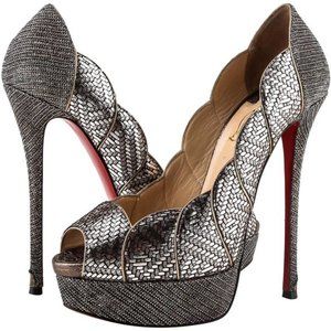 Christian Louboutin Glitter Heels Size 4.5!!